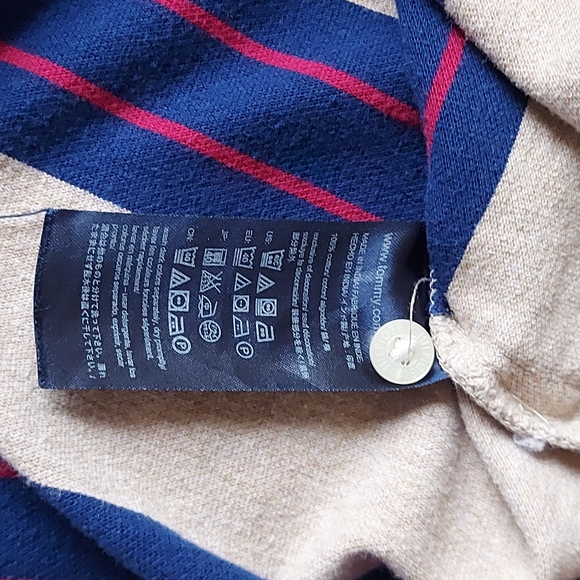 Tommy Hilfiger 👌 Classic Fit Stripped Polo Medium - Picture 7 of 13
